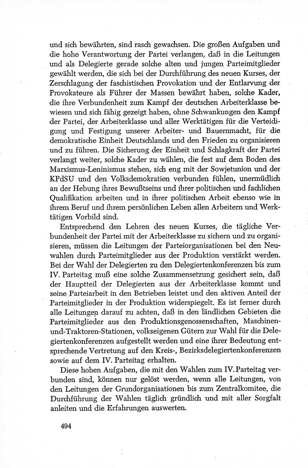 Dokumente der Sozialistischen Einheitspartei Deutschlands (SED) [Deutsche Demokratische Republik (DDR)] 1952-1953, Seite 494 (Dok. SED DDR 1952-1953, S. 494)