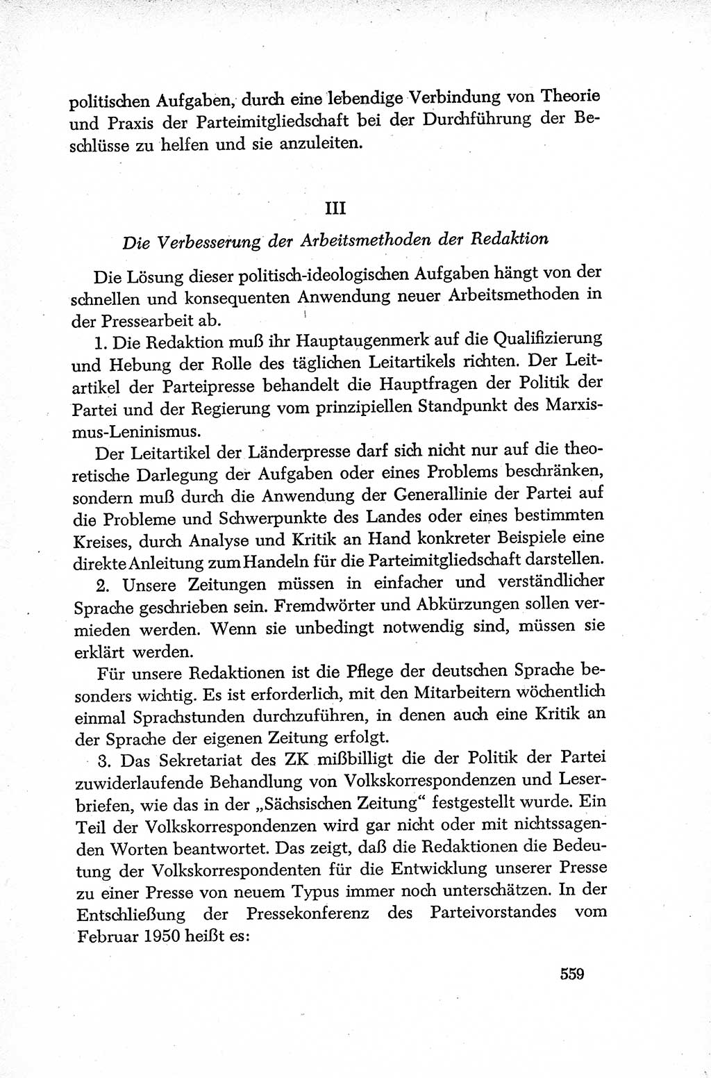 Dokumente der Sozialistischen Einheitspartei Deutschlands (SED) [Deutsche Demokratische Republik (DDR)] 1952-1953, Seite 559 (Dok. SED DDR 1952-1953, S. 559)