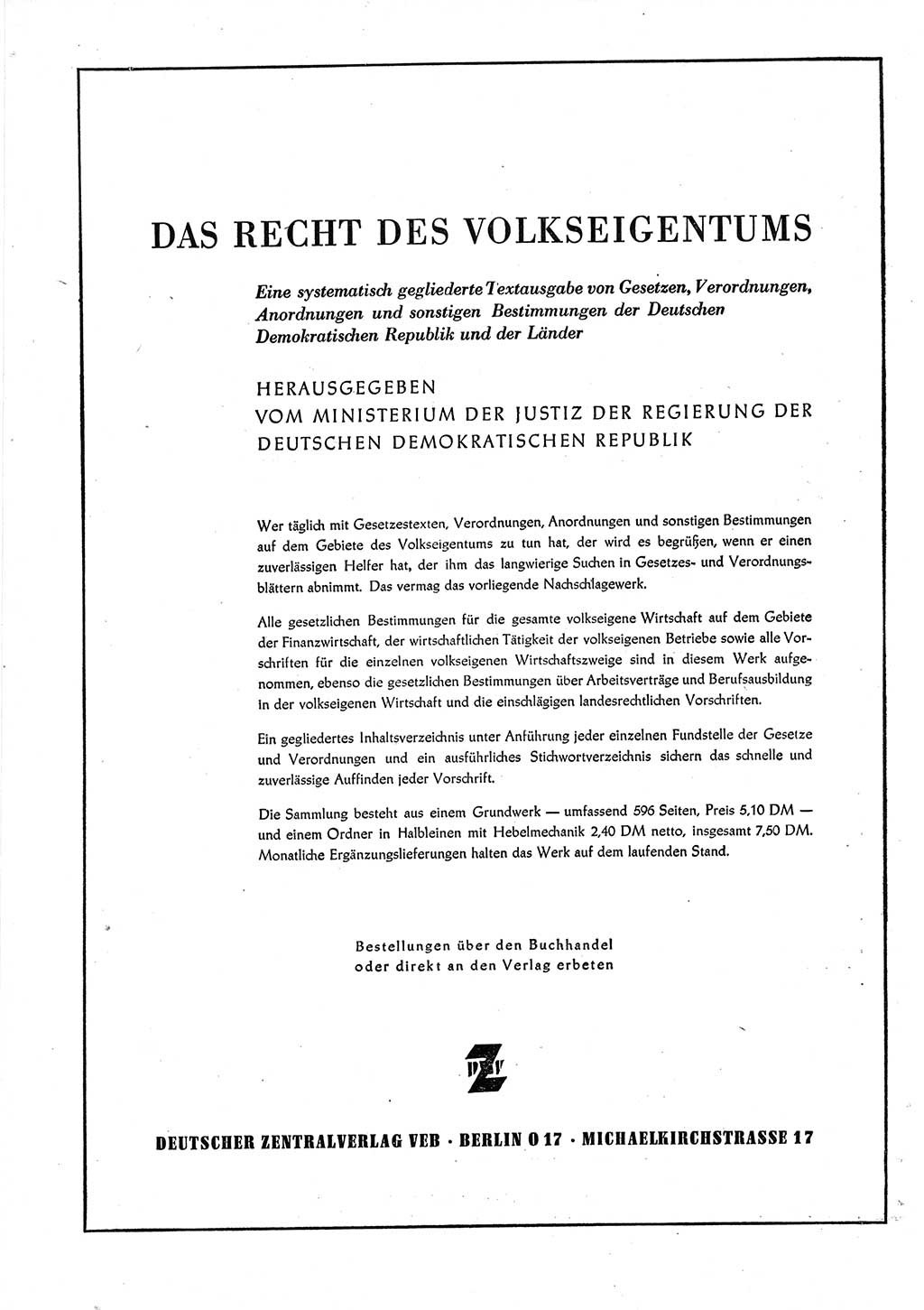Gesetzblatt (GBl.) der Deutschen Demokratischen Republik (DDR) 1952, Seite 1038 (GBl. DDR 1952, S. 1038)