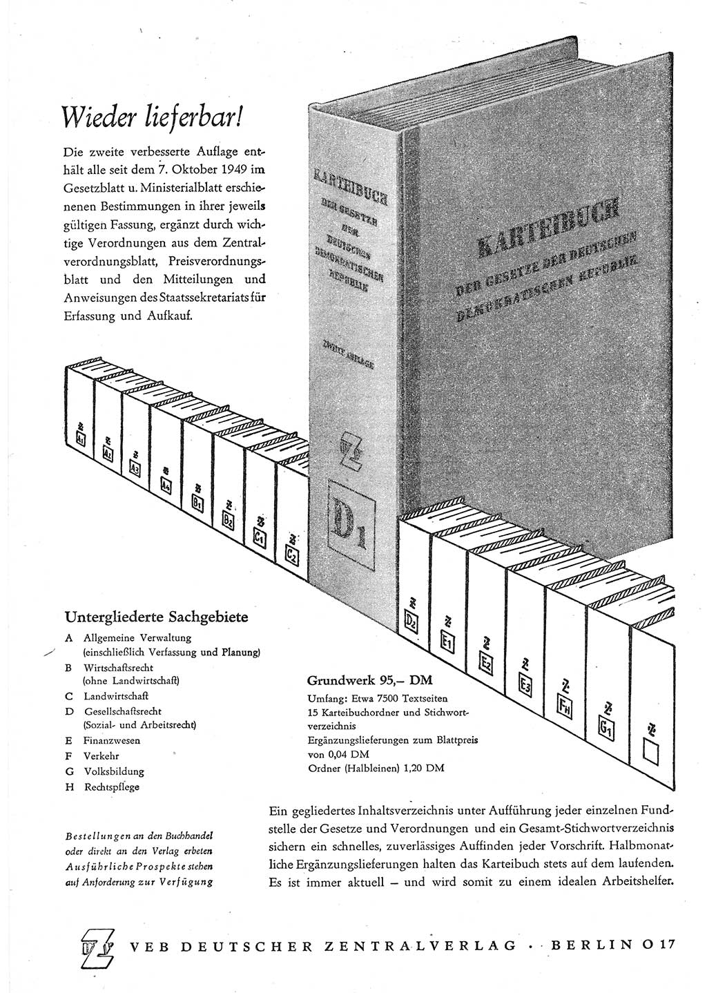 Gesetzblatt (GBl.) der Deutschen Demokratischen Republik (DDR) 1952, Seite 1228 (GBl. DDR 1952, S. 1228)