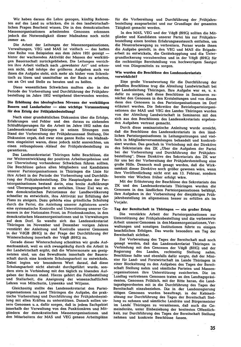 Neuer Weg (NW), Halbmonatsschrift für aktuelle Fragen der Arbeiterbewegung [Zentralkomitee (ZK) Sozialistische Einheitspartei Deutschlands (SED)], 7. Jahrgang [Deutsche Demokratische Republik (DDR)] 1952, Heft 10/35 (NW ZK SED DDR 1952, H. 10/35)