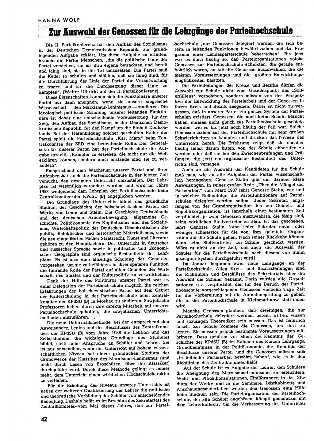 Neuer Weg (NW), Halbmonatsschrift für aktuelle Fragen der Arbeiterbewegung [Zentralkomitee (ZK) Sozialistische Einheitspartei Deutschlands (SED)], 7. Jahrgang [Deutsche Demokratische Republik (DDR)] 1952, Heft 17/42 (NW ZK SED DDR 1952, H. 17/42)