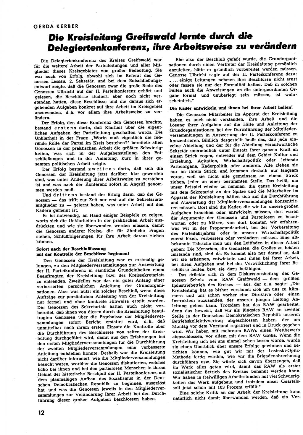 Neuer Weg (NW), Halbmonatsschrift für aktuelle Fragen der Arbeiterbewegung [Zentralkomitee (ZK) Sozialistische Einheitspartei Deutschlands (SED)], 7. Jahrgang [Deutsche Demokratische Republik (DDR)] 1952, Heft 18/12 (NW ZK SED DDR 1952, H. 18/12)