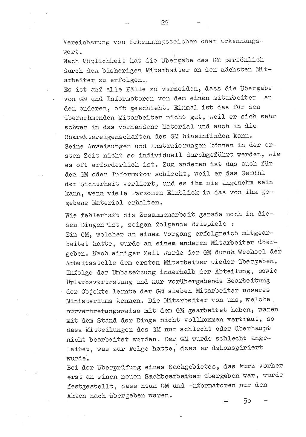 Richtlinie Nr. 21 über die Suche, Anwerbung und Arbeit mit Informatoren, geheimen Mitarbeitern und Personen, die konspirative Wohnungen unterhalten, Deutschen Demokratischen Republik (DDR), Ministerium für Staatssicherheit (MfS), Der Staatssekretär (Mielke), Geheime Verschlußsache (GVS) 1855/52, Berlin 1952, Seite 29 (RL 21 DDR MfS Sts. GVS 1855/52 1952, S. 29)