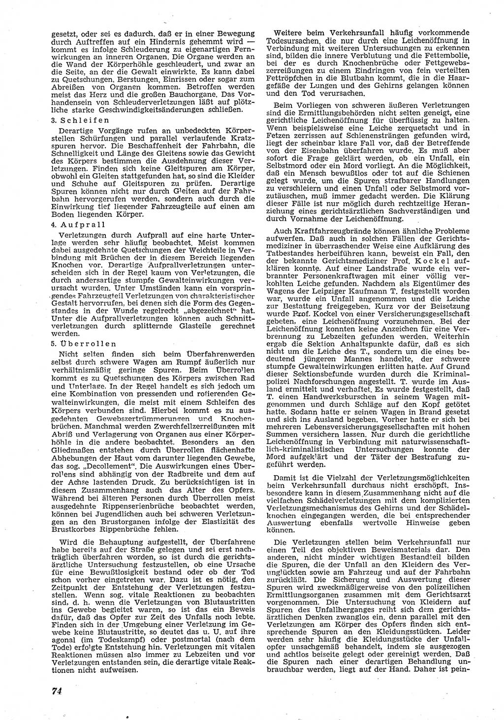 Neue Justiz (NJ), Zeitschrift für Recht und Rechtswissenschaft [Deutsche Demokratische Republik (DDR)], 6. Jahrgang 1952, Seite 74 (NJ DDR 1952, S. 74)