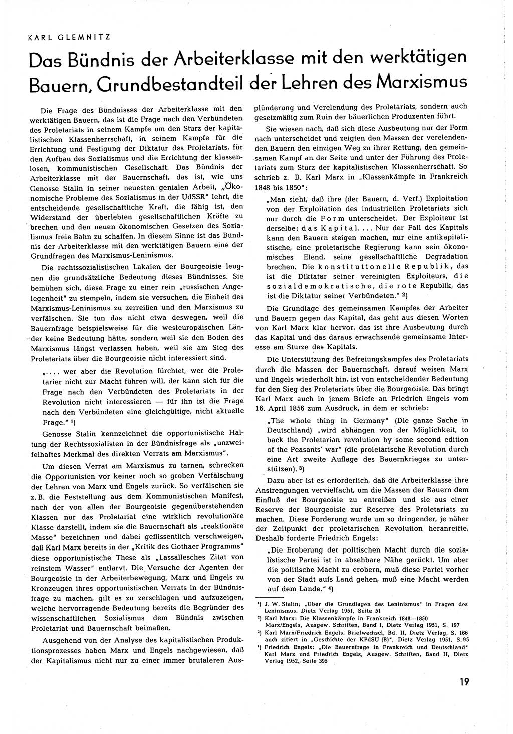 Neuer Weg (NW), Organ des Zentralkomitees (ZK) [Sozialistische Einheitspartei Deutschlands (SED)] für alle Parteiarbeiter, 8. Jahrgang [Deutsche Demokratische Republik (DDR)] 1953, Heft 5/19 (NW ZK SED DDR 1953, H. 5/19)