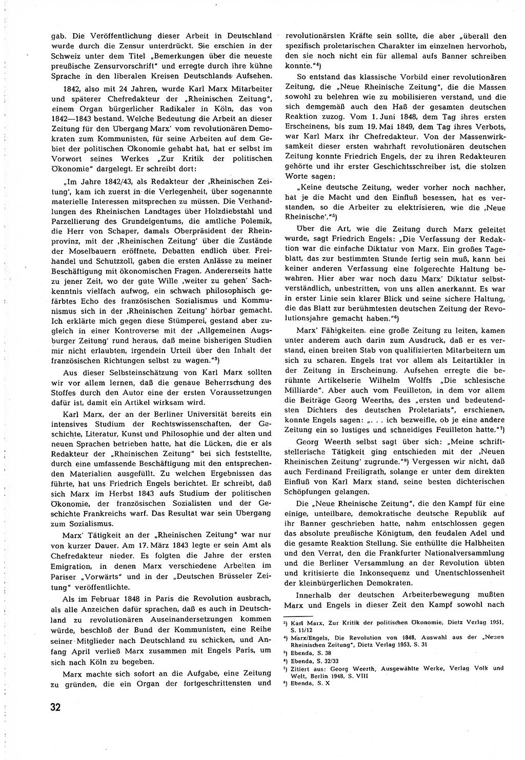 Neuer Weg (NW), Organ des Zentralkomitees (ZK) [Sozialistische Einheitspartei Deutschlands (SED)] für alle Parteiarbeiter, 8. Jahrgang [Deutsche Demokratische Republik (DDR)] 1953, Heft 5/32 (NW ZK SED DDR 1953, H. 5/32)