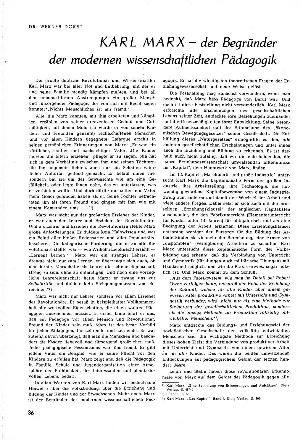 Neuer Weg (NW), Organ des Zentralkomitees (ZK) [Sozialistische Einheitspartei Deutschlands (SED)] für alle Parteiarbeiter, 8. Jahrgang [Deutsche Demokratische Republik (DDR)] 1953, Heft 5/36 (NW ZK SED DDR 1953, H. 5/36)