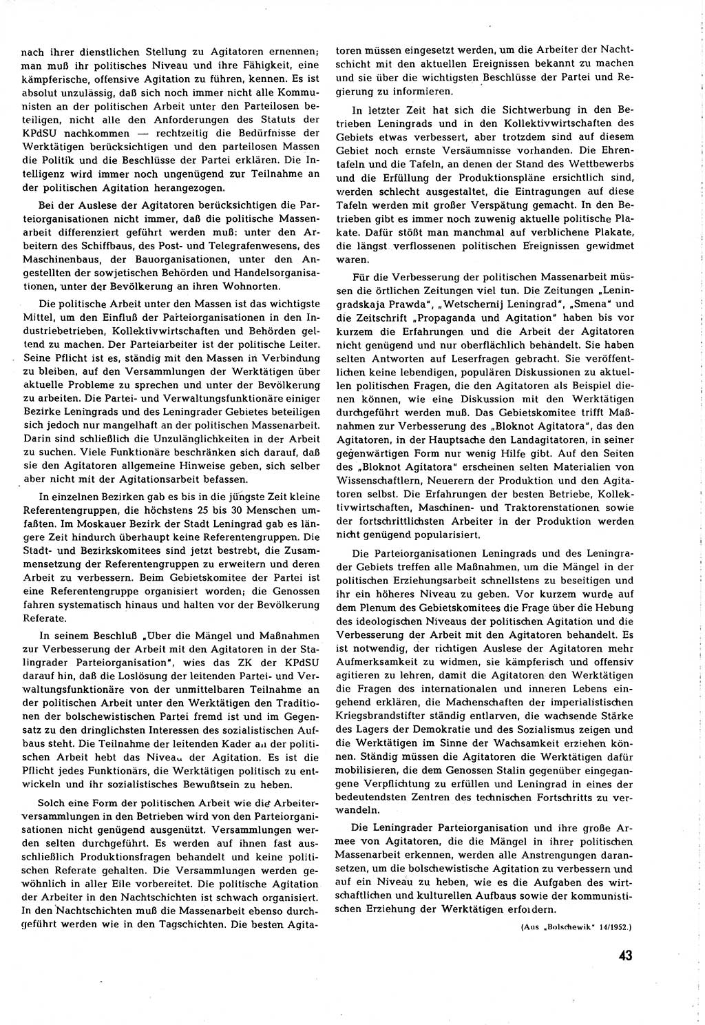 Neuer Weg (NW), Organ des Zentralkomitees (ZK) [Sozialistische Einheitspartei Deutschlands (SED)] für alle Parteiarbeiter, 8. Jahrgang [Deutsche Demokratische Republik (DDR)] 1953, Heft 5/43 (NW ZK SED DDR 1953, H. 5/43)