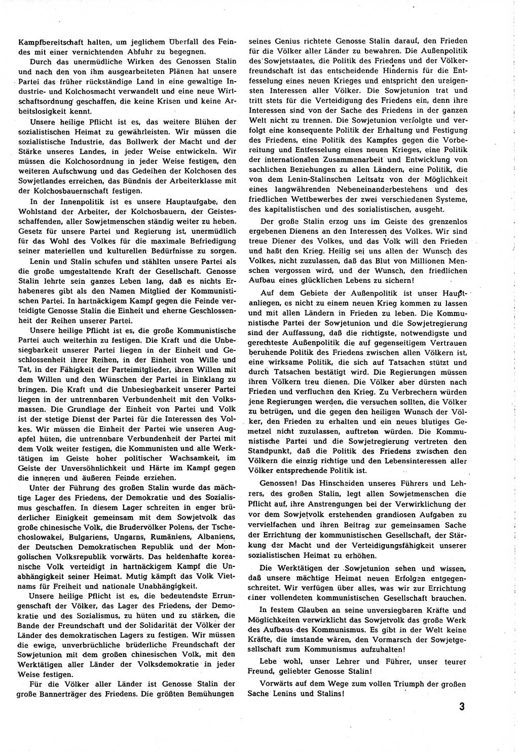 Neuer Weg (NW), Organ des Zentralkomitees (ZK) [Sozialistische Einheitspartei Deutschlands (SED)] für alle Parteiarbeiter, 8. Jahrgang [Deutsche Demokratische Republik (DDR)] 1953, Heft 6/3 (NW ZK SED DDR 1953, H. 6/3)