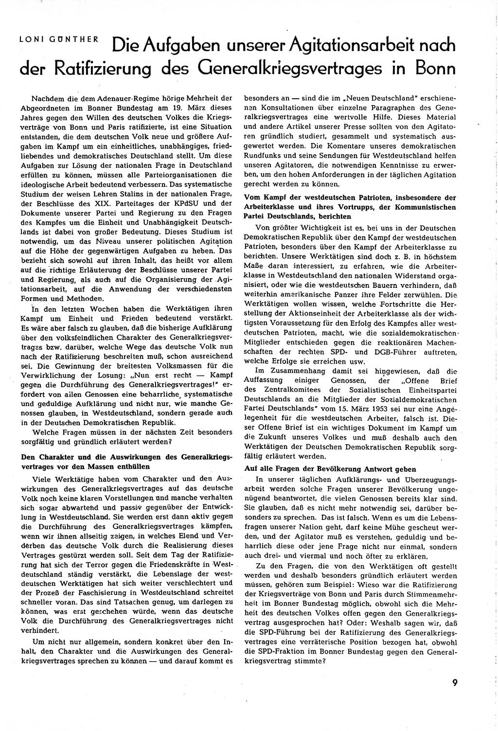 Neuer Weg (NW), Organ des Zentralkomitees (ZK) [Sozialistische Einheitspartei Deutschlands (SED)] für alle Parteiarbeiter, 8. Jahrgang [Deutsche Demokratische Republik (DDR)] 1953, Heft 8/9 (NW ZK SED DDR 1953, H. 8/9)