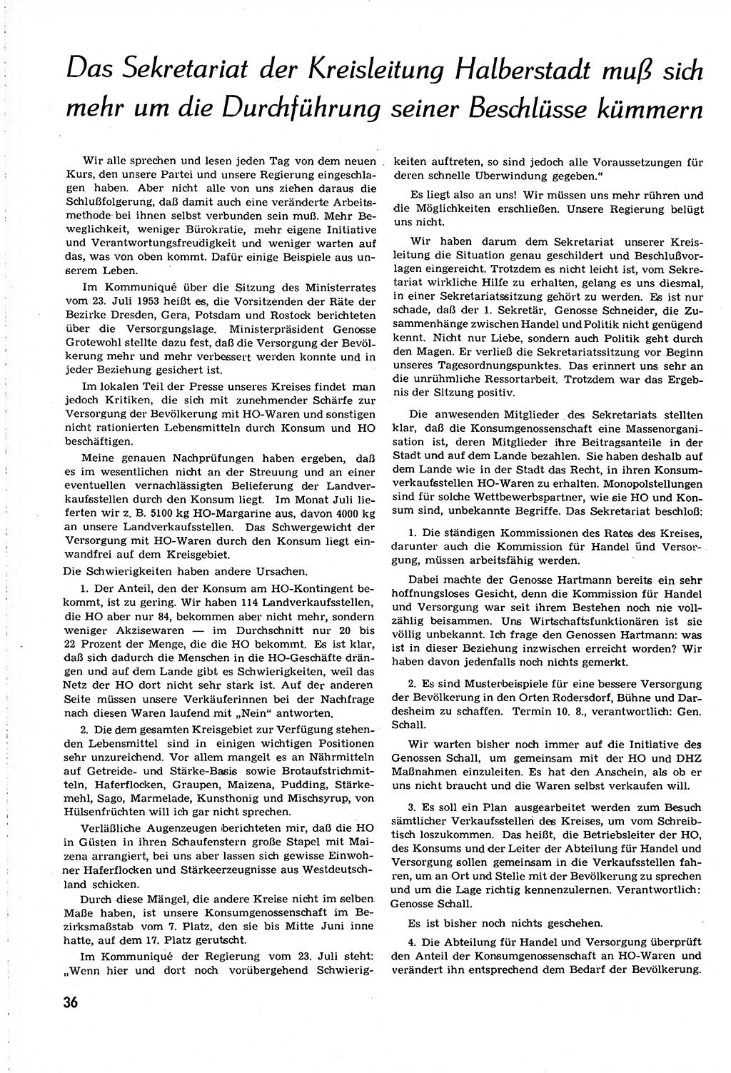Neuer Weg (NW), Organ des Zentralkomitees (ZK) [Sozialistische Einheitspartei Deutschlands (SED)] für alle Parteiarbeiter, 8. Jahrgang [Deutsche Demokratische Republik (DDR)] 1953, Heft 16/36 (NW ZK SED DDR 1953, H. 16/36)