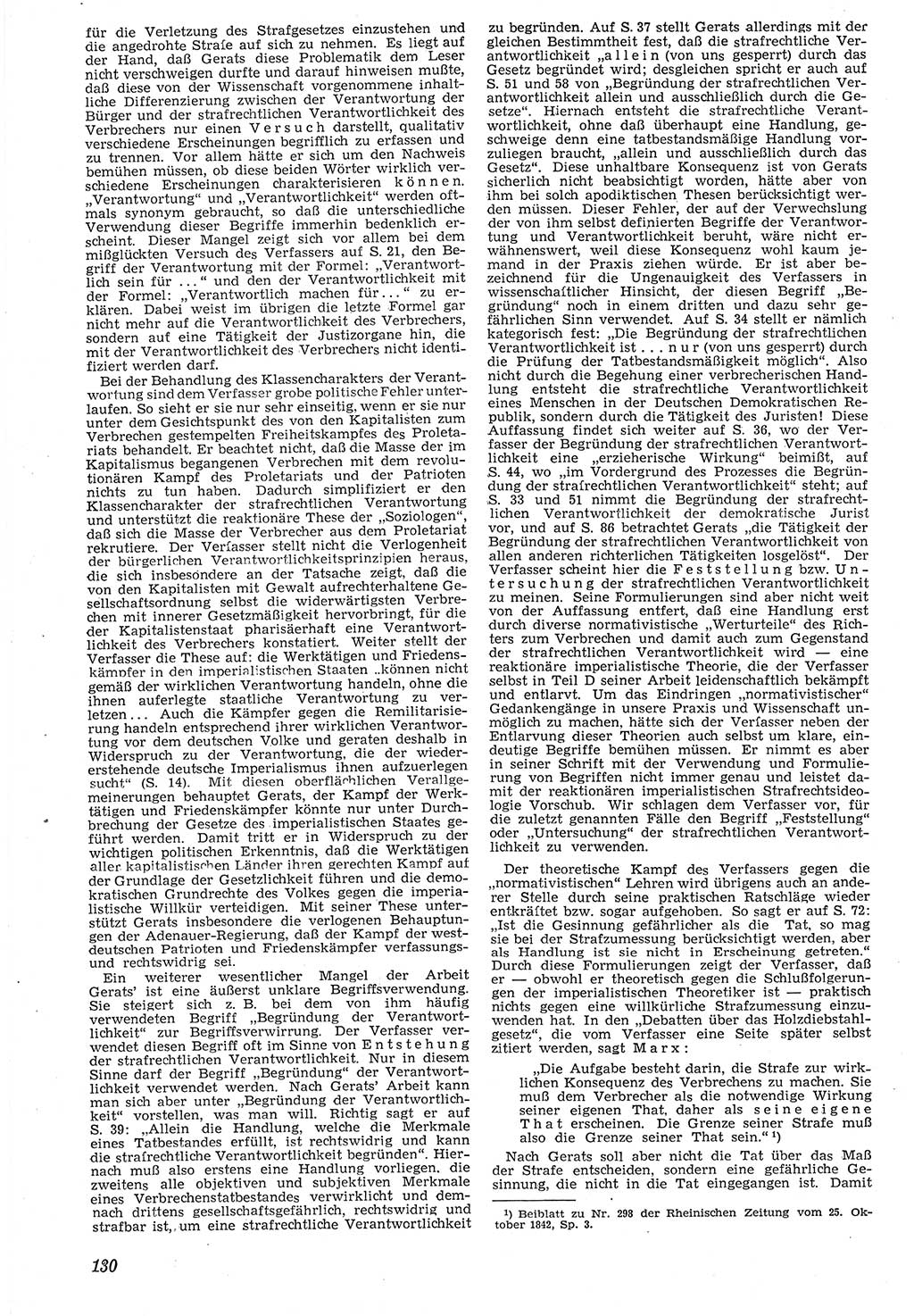 Neue Justiz (NJ), Zeitschrift für Recht und Rechtswissenschaft [Deutsche Demokratische Republik (DDR)], 7. Jahrgang 1953, Seite 130 (NJ DDR 1953, S. 130)