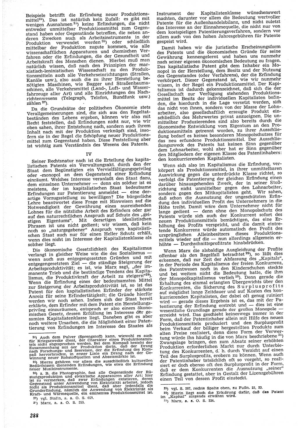 Neue Justiz (NJ), Zeitschrift für Recht und Rechtswissenschaft [Deutsche Demokratische Republik (DDR)], 7. Jahrgang 1953, Seite 288 (NJ DDR 1953, S. 288)