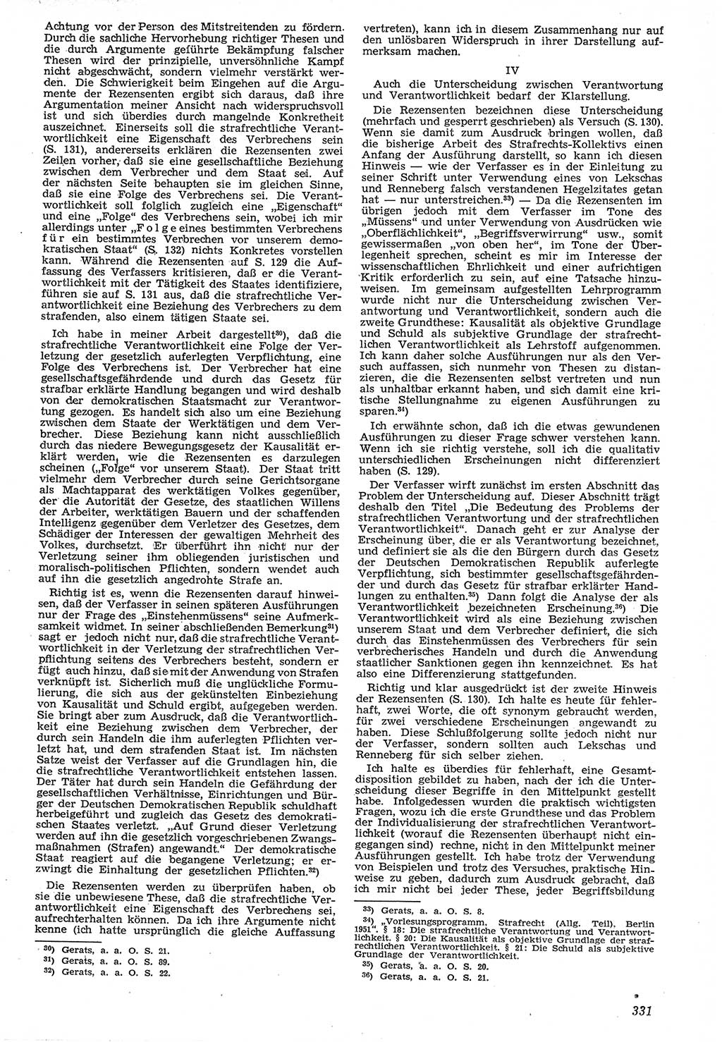Neue Justiz (NJ), Zeitschrift für Recht und Rechtswissenschaft [Deutsche Demokratische Republik (DDR)], 7. Jahrgang 1953, Seite 331 (NJ DDR 1953, S. 331)