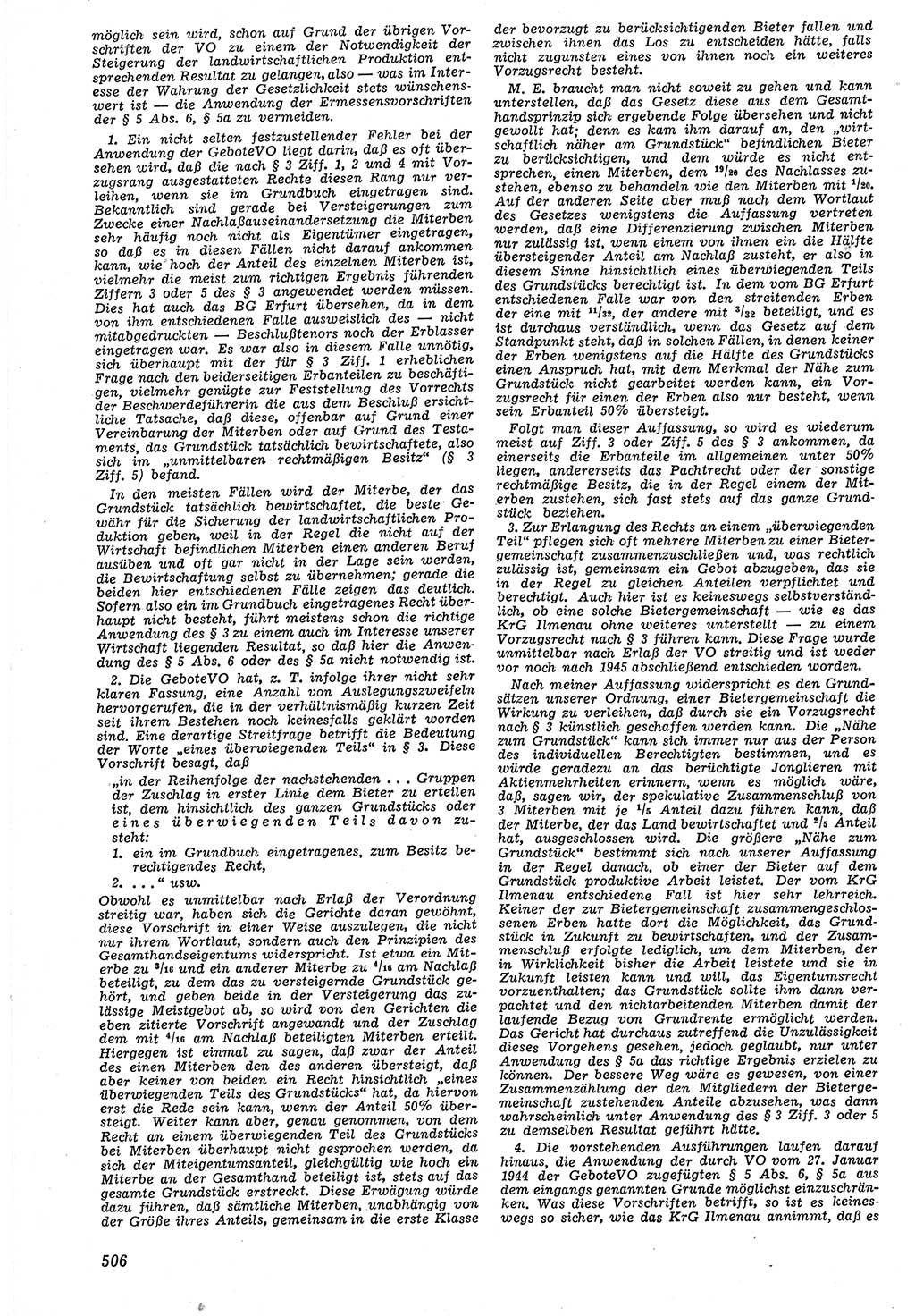 Neue Justiz (NJ), Zeitschrift für Recht und Rechtswissenschaft [Deutsche Demokratische Republik (DDR)], 7. Jahrgang 1953, Seite 506 (NJ DDR 1953, S. 506)