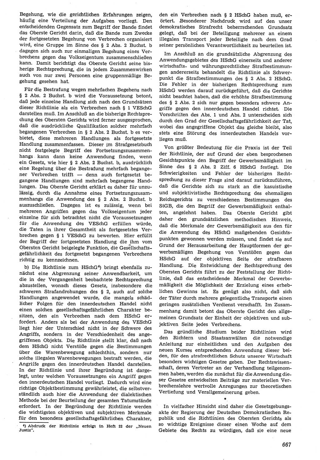 Neue Justiz (NJ), Zeitschrift für Recht und Rechtswissenschaft [Deutsche Demokratische Republik (DDR)], 7. Jahrgang 1953, Seite 667 (NJ DDR 1953, S. 667)