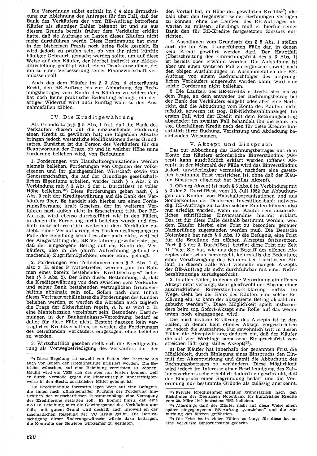 Neue Justiz (NJ), Zeitschrift für Recht und Rechtswissenschaft [Deutsche Demokratische Republik (DDR)], 7. Jahrgang 1953, Seite 680 (NJ DDR 1953, S. 680)