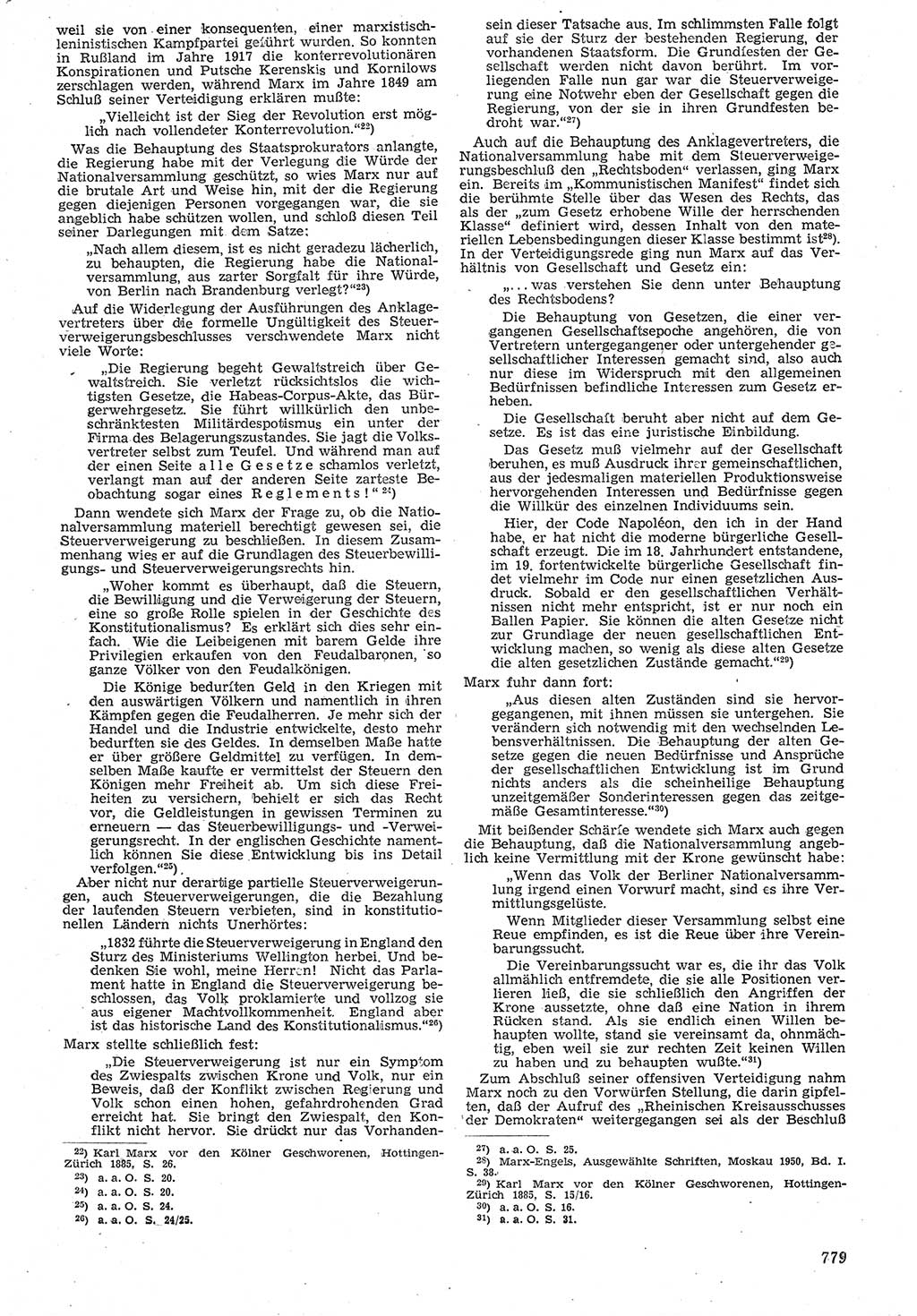 Neue Justiz (NJ), Zeitschrift für Recht und Rechtswissenschaft [Deutsche Demokratische Republik (DDR)], 7. Jahrgang 1953, Seite 779 (NJ DDR 1953, S. 779)
