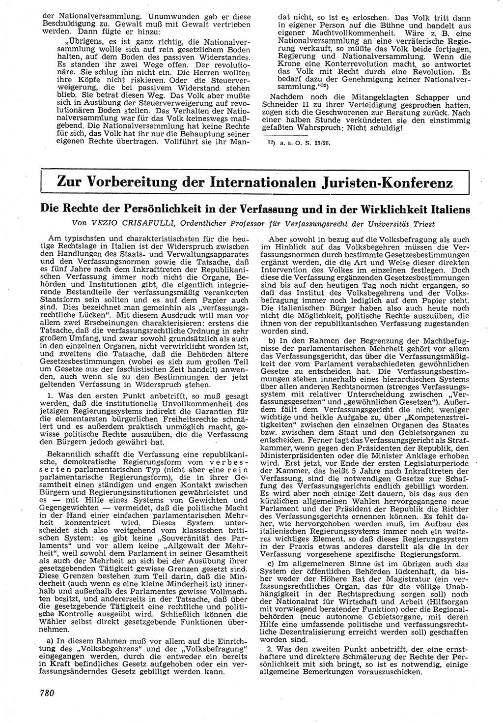 Neue Justiz (NJ), Zeitschrift für Recht und Rechtswissenschaft [Deutsche Demokratische Republik (DDR)], 7. Jahrgang 1953, Seite 780 (NJ DDR 1953, S. 780)
