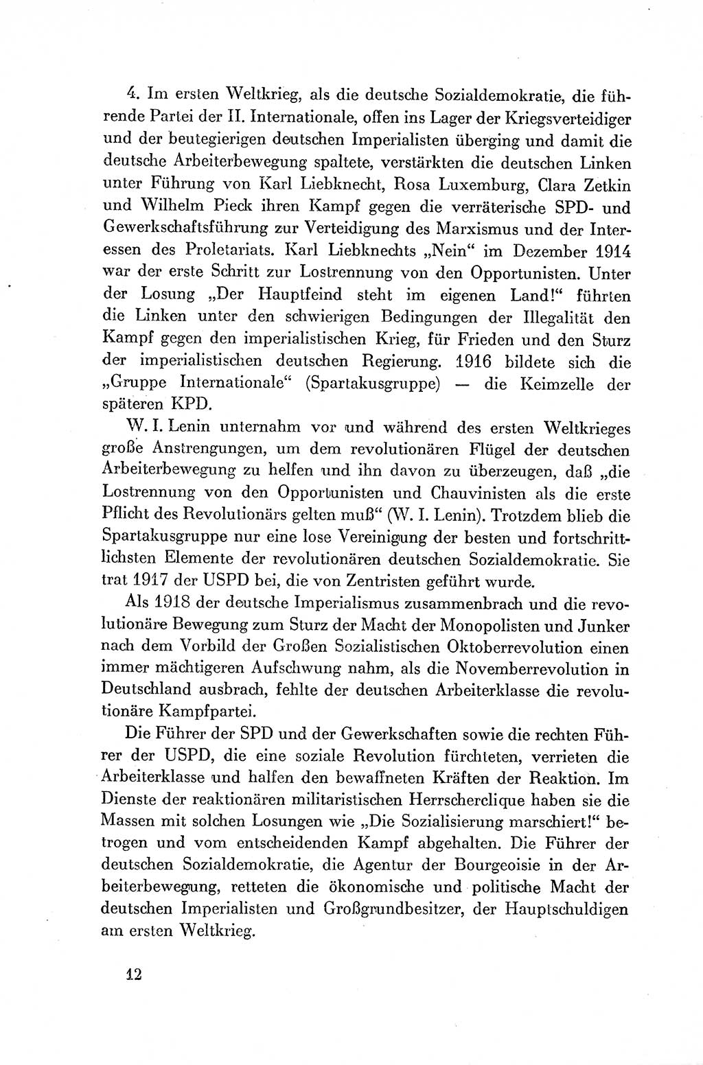 Dokumente der Sozialistischen Einheitspartei Deutschlands (SED) [Deutsche Demokratische Republik (DDR)] 1954-1955, Seite 12 (Dok. SED DDR 1954-1955, S. 12)