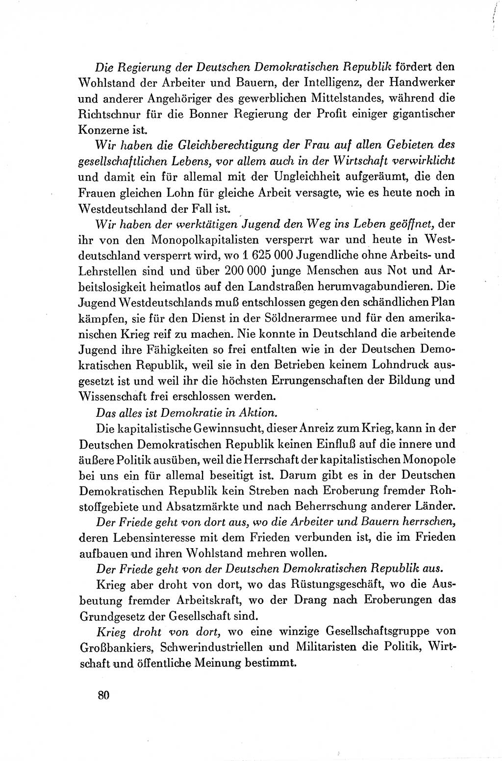 Dokumente der Sozialistischen Einheitspartei Deutschlands (SED) [Deutsche Demokratische Republik (DDR)] 1954-1955, Seite 80 (Dok. SED DDR 1954-1955, S. 80)