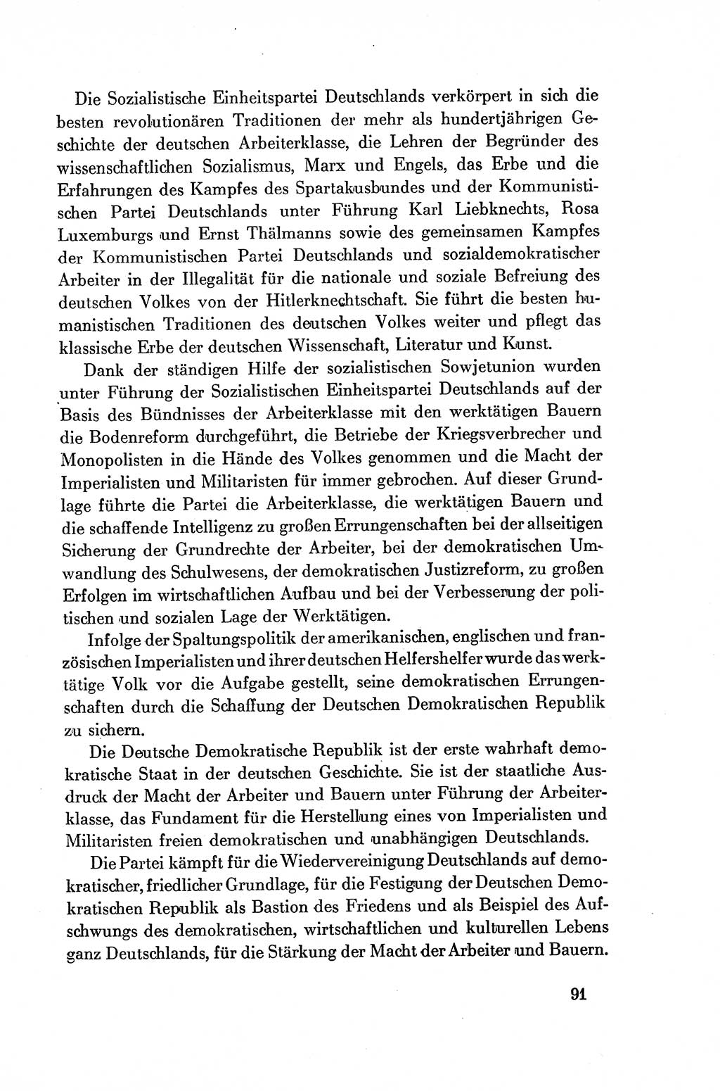 Dokumente der Sozialistischen Einheitspartei Deutschlands (SED) [Deutsche Demokratische Republik (DDR)] 1954-1955, Seite 91 (Dok. SED DDR 1954-1955, S. 91)