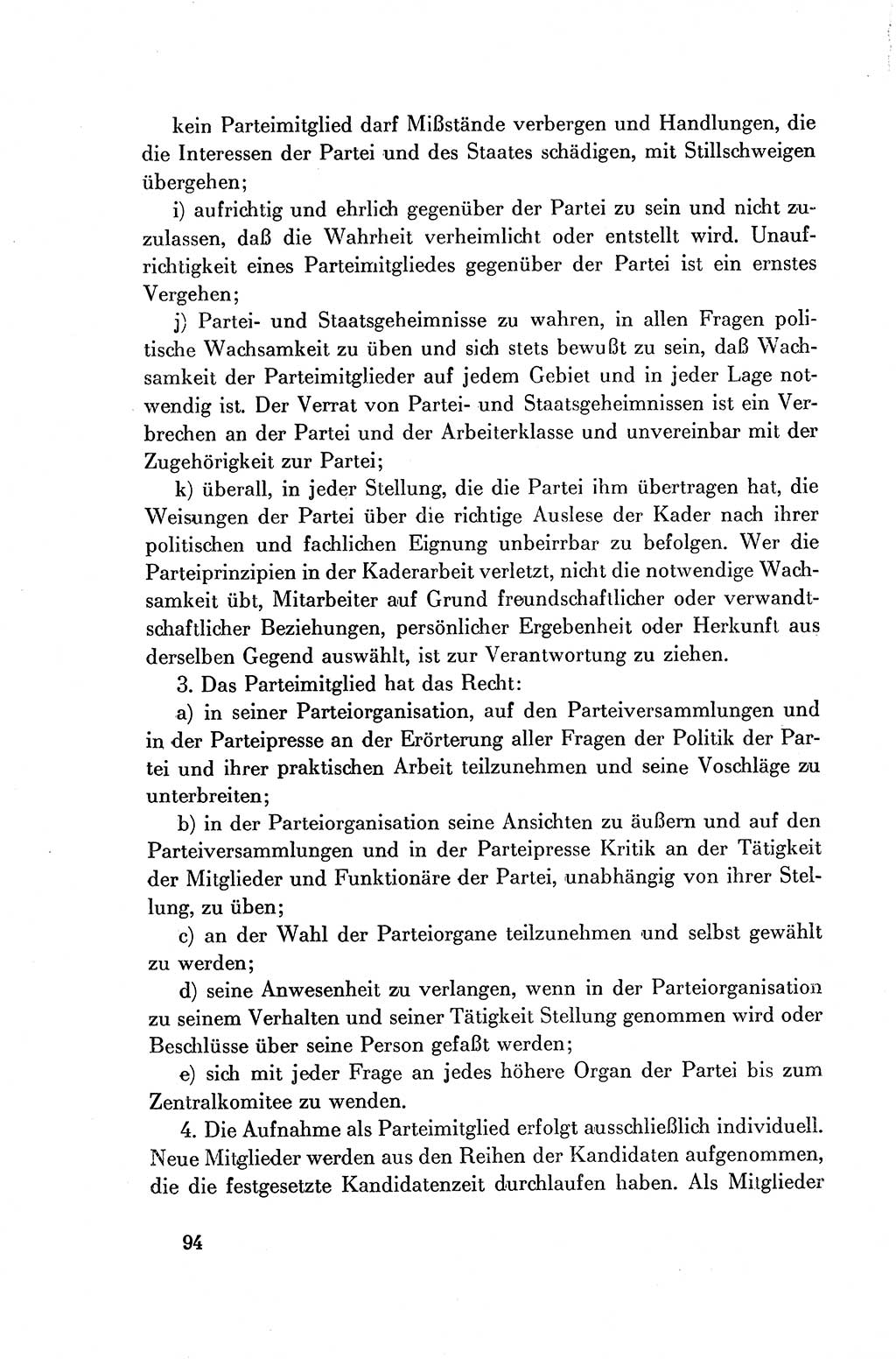 Dokumente der Sozialistischen Einheitspartei Deutschlands (SED) [Deutsche Demokratische Republik (DDR)] 1954-1955, Seite 94 (Dok. SED DDR 1954-1955, S. 94)