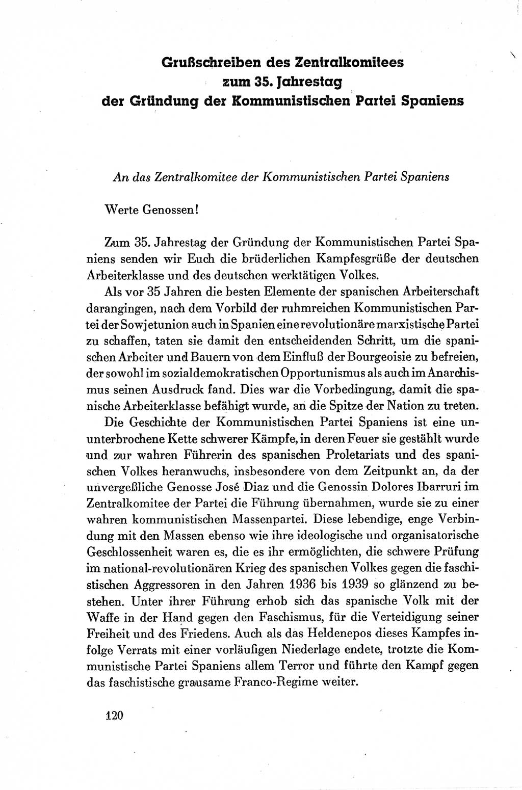 Dokumente der Sozialistischen Einheitspartei Deutschlands (SED) [Deutsche Demokratische Republik (DDR)] 1954-1955, Seite 120 (Dok. SED DDR 1954-1955, S. 120)