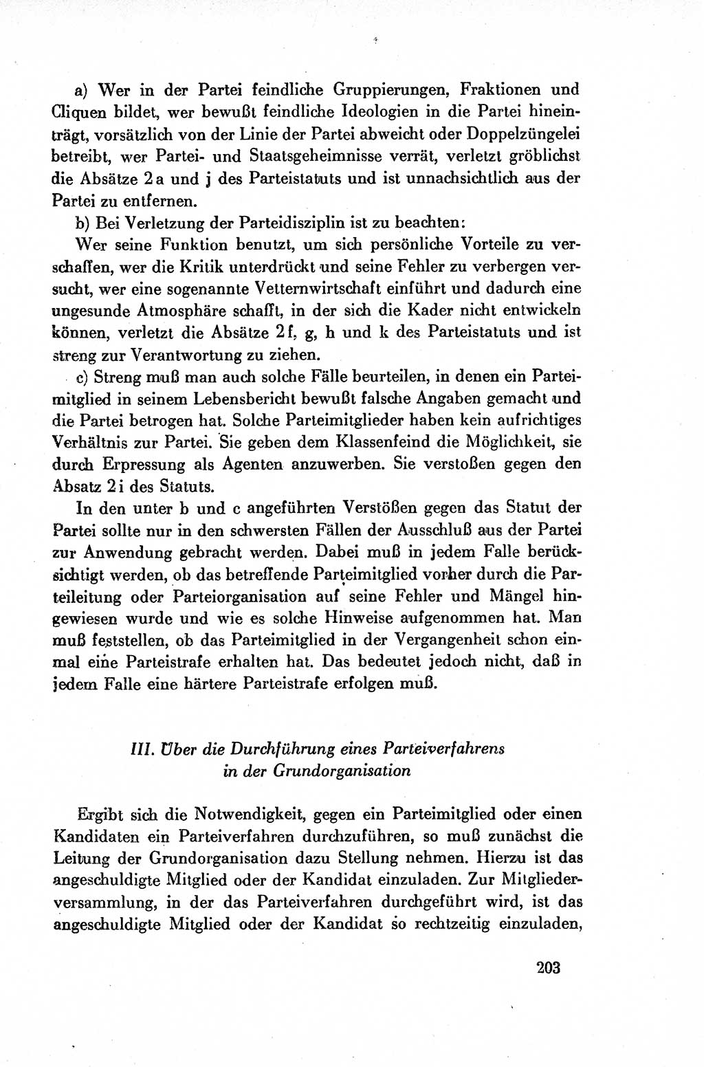 Dokumente der Sozialistischen Einheitspartei Deutschlands (SED) [Deutsche Demokratische Republik (DDR)] 1954-1955, Seite 203 (Dok. SED DDR 1954-1955, S. 203)