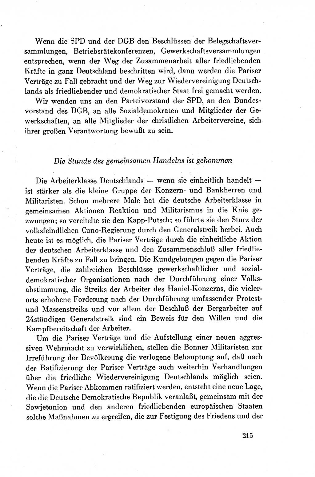 Dokumente der Sozialistischen Einheitspartei Deutschlands (SED) [Deutsche Demokratische Republik (DDR)] 1954-1955, Seite 215 (Dok. SED DDR 1954-1955, S. 215)