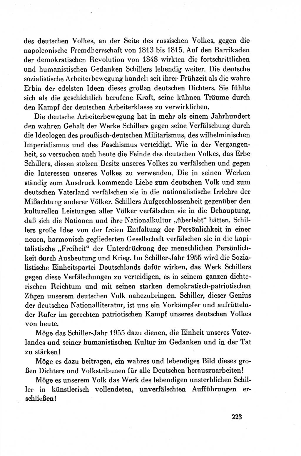 Dokumente der Sozialistischen Einheitspartei Deutschlands (SED) [Deutsche Demokratische Republik (DDR)] 1954-1955, Seite 223 (Dok. SED DDR 1954-1955, S. 223)