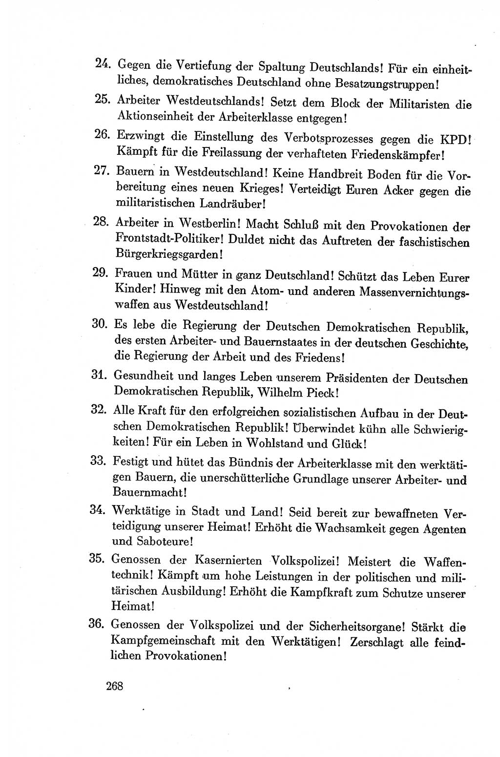 Dokumente der Sozialistischen Einheitspartei Deutschlands (SED) [Deutsche Demokratische Republik (DDR)] 1954-1955, Seite 268 (Dok. SED DDR 1954-1955, S. 268)
