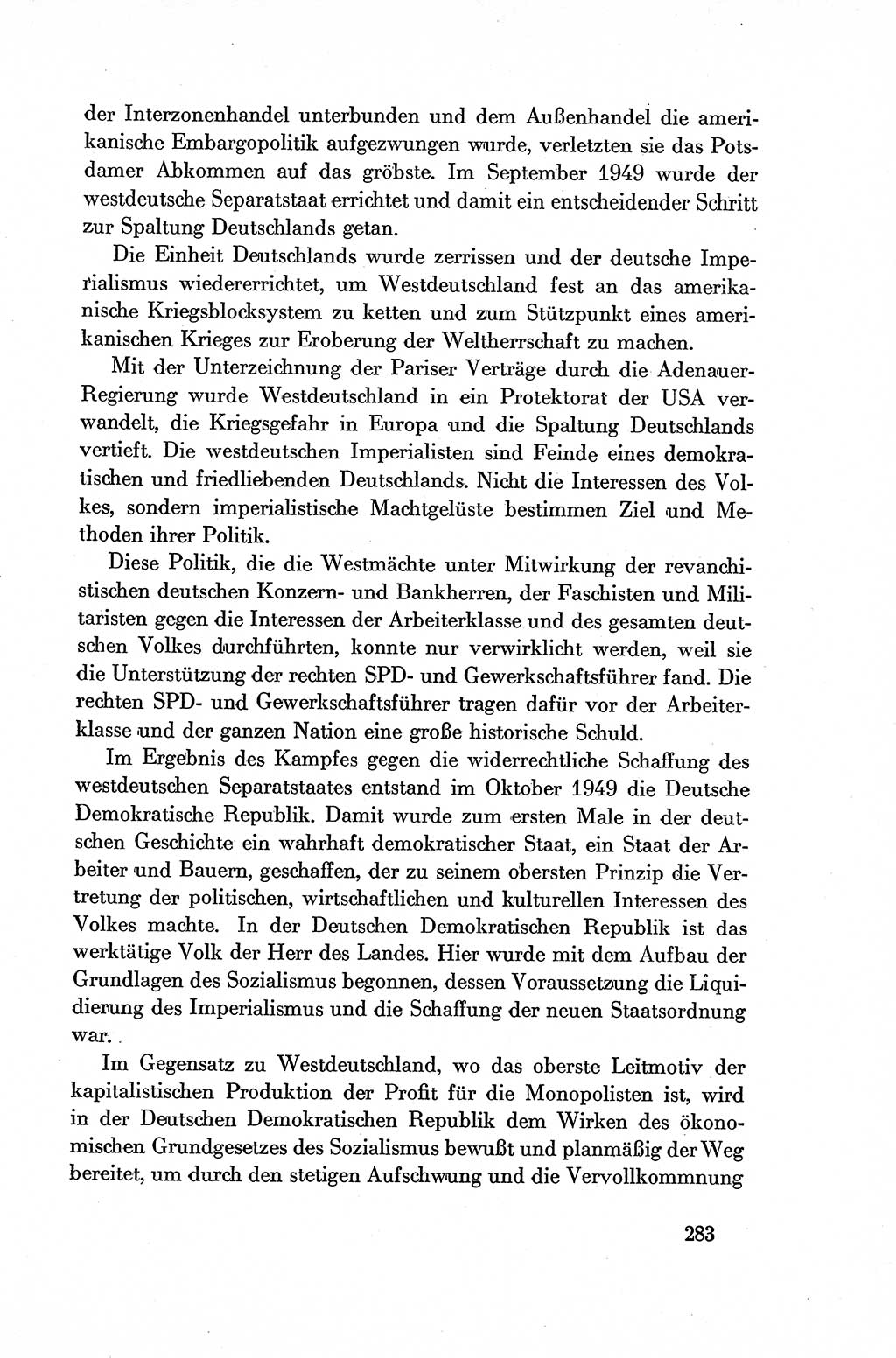 Dokumente der Sozialistischen Einheitspartei Deutschlands (SED) [Deutsche Demokratische Republik (DDR)] 1954-1955, Seite 283 (Dok. SED DDR 1954-1955, S. 283)