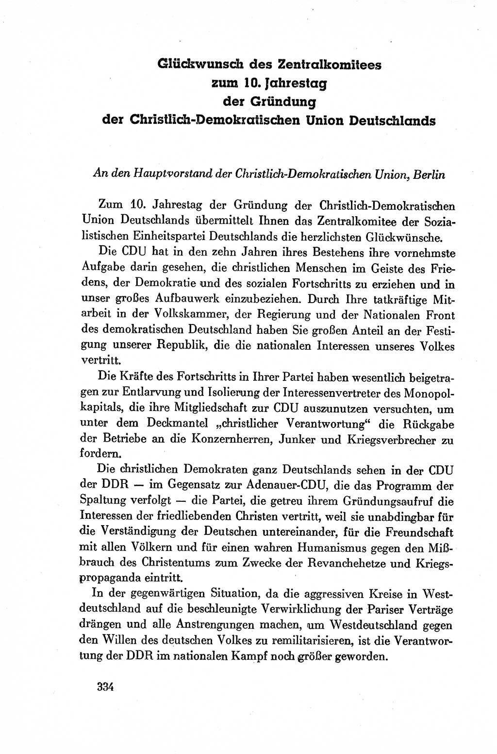 Dokumente der Sozialistischen Einheitspartei Deutschlands (SED) [Deutsche Demokratische Republik (DDR)] 1954-1955, Seite 334 (Dok. SED DDR 1954-1955, S. 334)