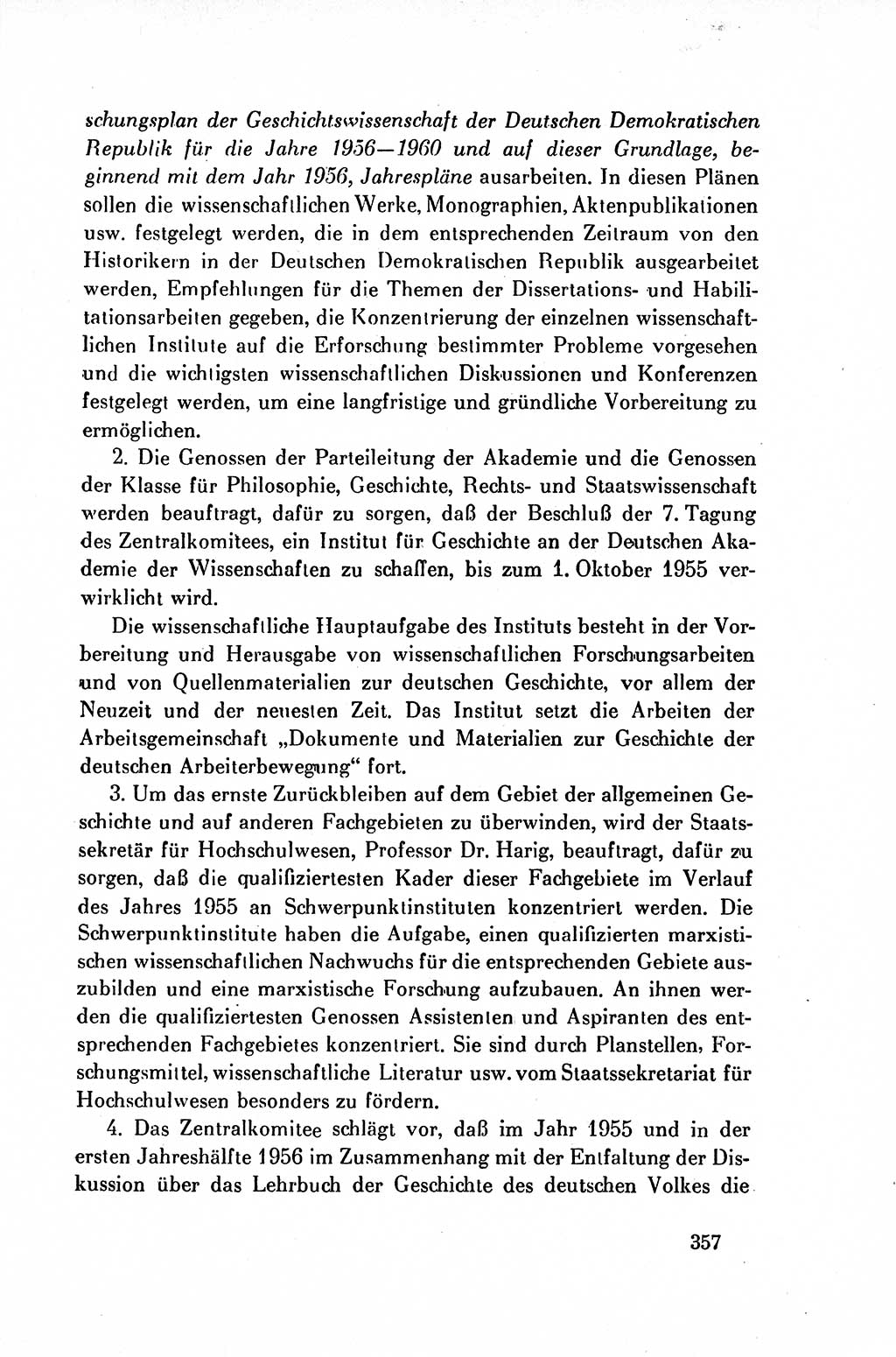 Dokumente der Sozialistischen Einheitspartei Deutschlands (SED) [Deutsche Demokratische Republik (DDR)] 1954-1955, Seite 357 (Dok. SED DDR 1954-1955, S. 357)