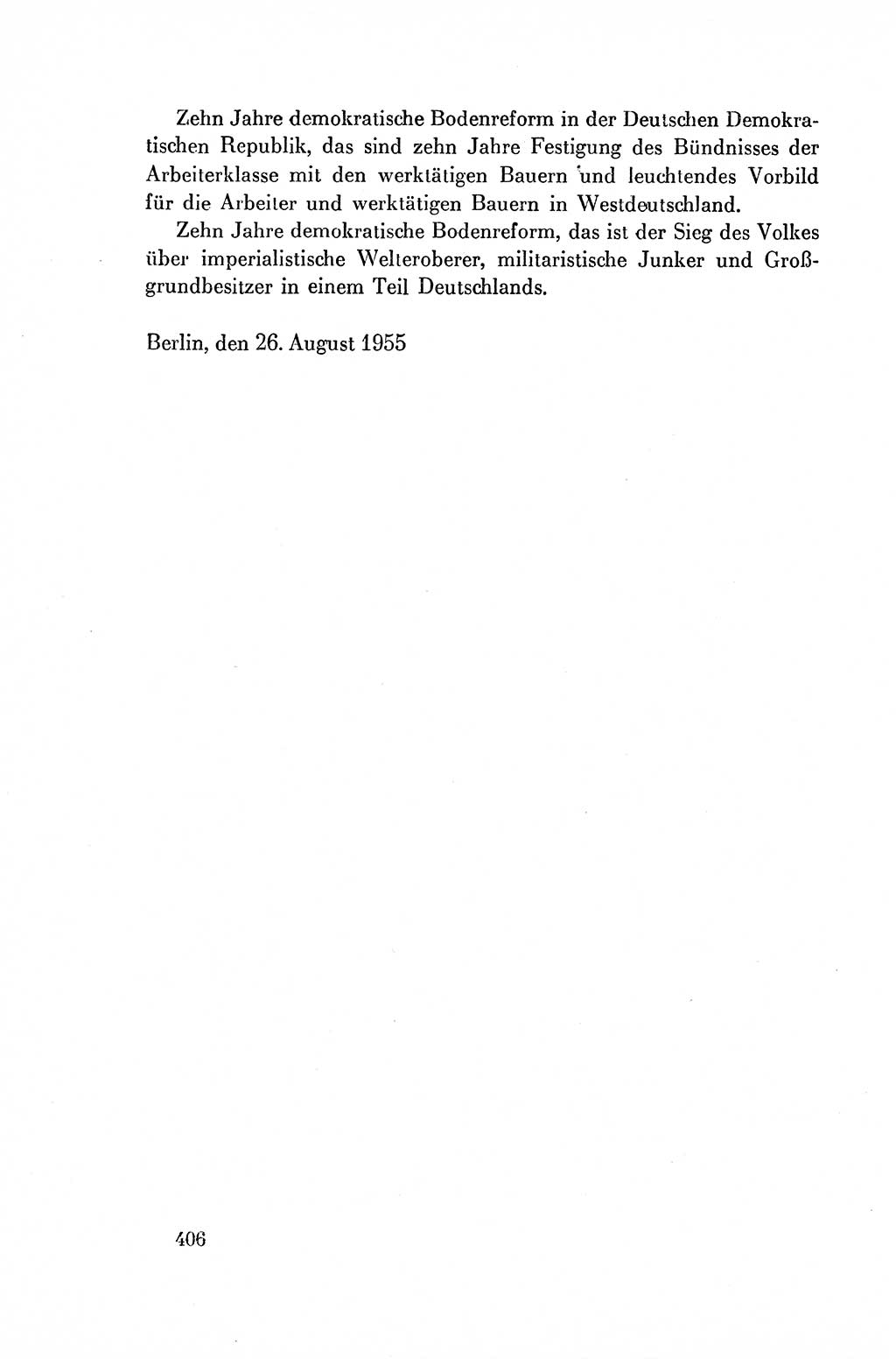 Dokumente der Sozialistischen Einheitspartei Deutschlands (SED) [Deutsche Demokratische Republik (DDR)] 1954-1955, Seite 406 (Dok. SED DDR 1954-1955, S. 406)