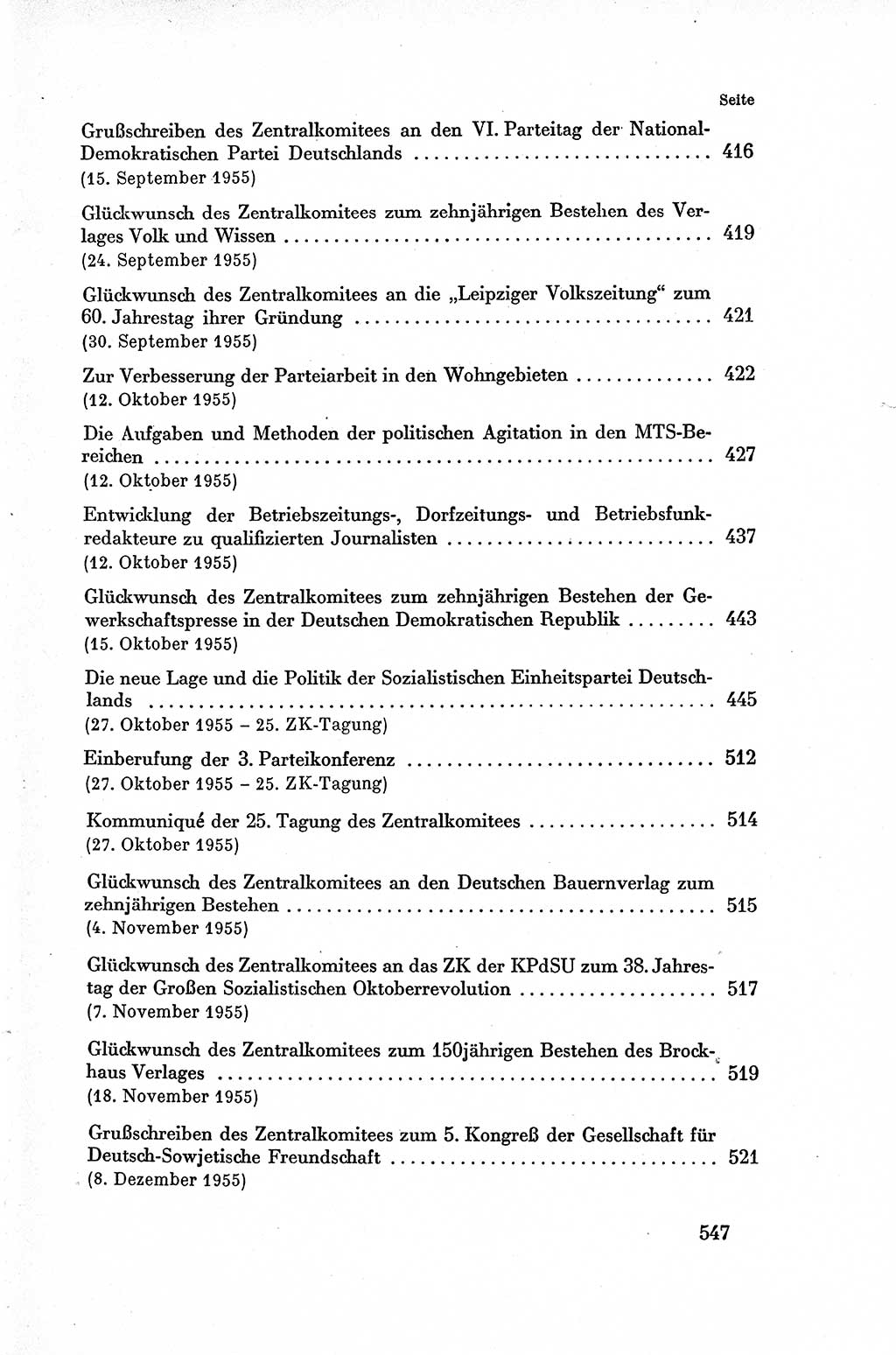 Dokumente der Sozialistischen Einheitspartei Deutschlands (SED) [Deutsche Demokratische Republik (DDR)] 1954-1955, Seite 547 (Dok. SED DDR 1954-1955, S. 547)