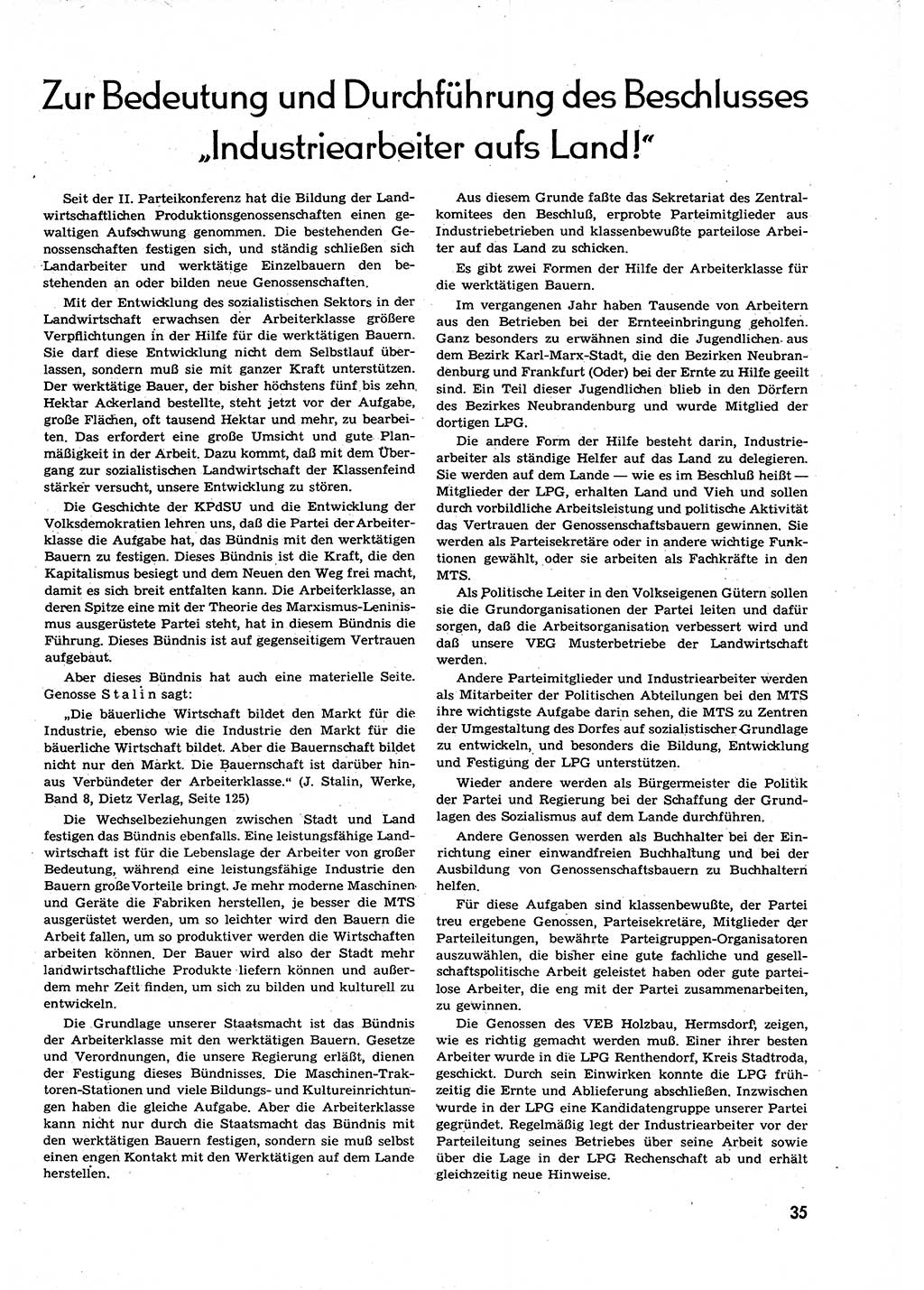 Neuer Weg (NW), Organ des Zentralkomitees (ZK) der SED (Sozialistische Einheitspartei Deutschlands) für alle Parteiarbeiter, 9. Jahrgang [Deutsche Demokratische Republik (DDR)] 1954, Heft 6/35 (NW ZK SED DDR 1954, H. 6/35)