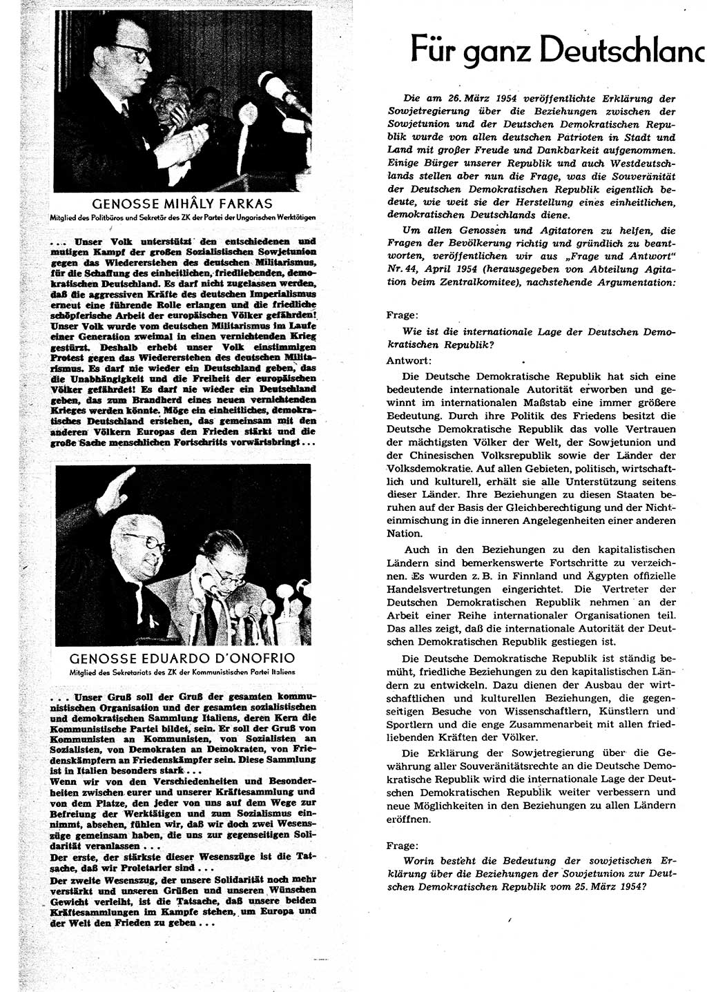 Neuer Weg (NW), Organ des Zentralkomitees (ZK) der SED (Sozialistische Einheitspartei Deutschlands) für alle Parteiarbeiter, 9. Jahrgang [Deutsche Demokratische Republik (DDR)] 1954, Heft 8/10 (NW ZK SED DDR 1954, H. 8/10)