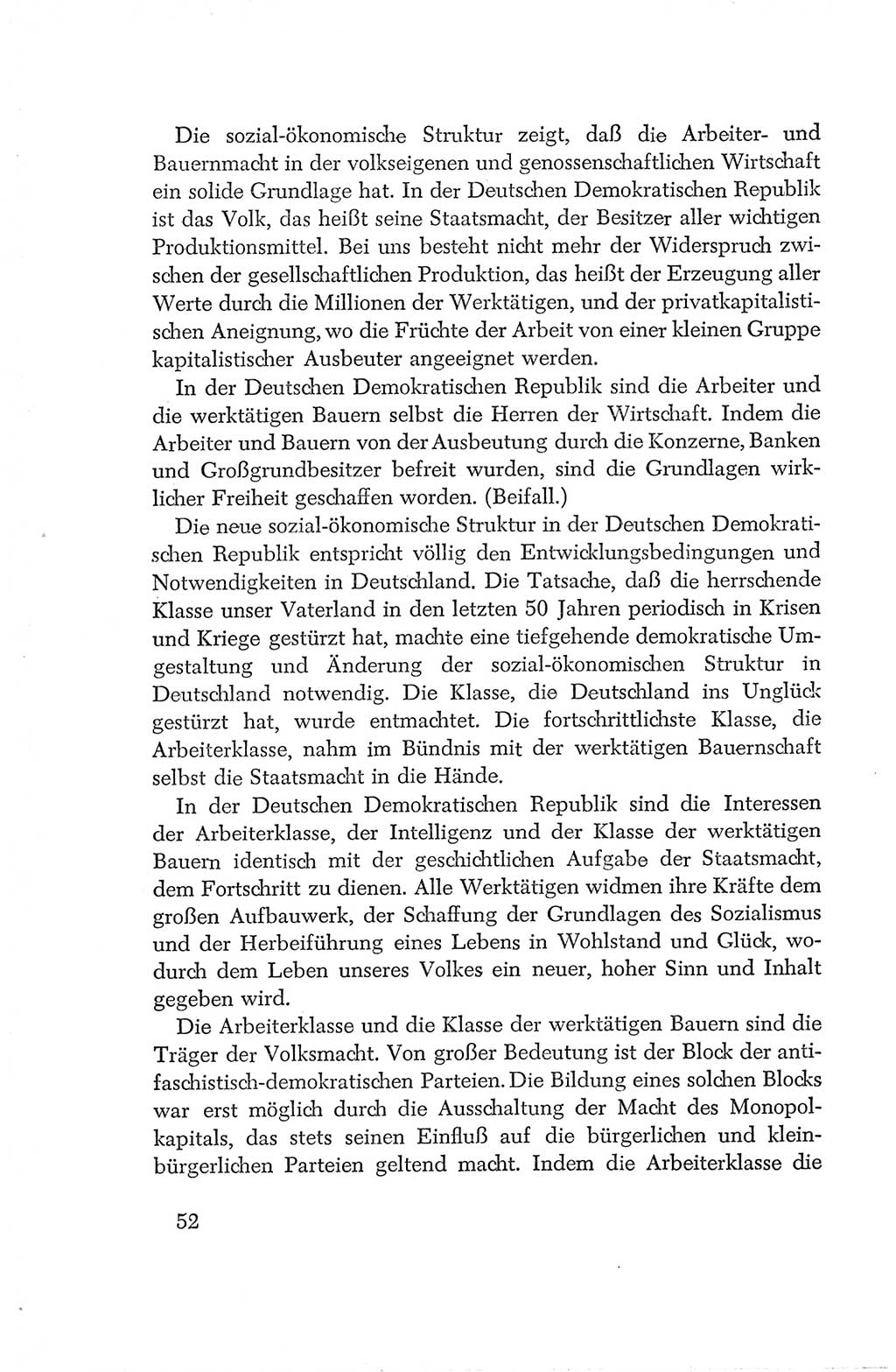 Protokoll der Verhandlungen des Ⅳ. Parteitages der Sozialistischen Einheitspartei Deutschlands (SED) [Deutsche Demokratische Republik (DDR)] 1954, Seite 52