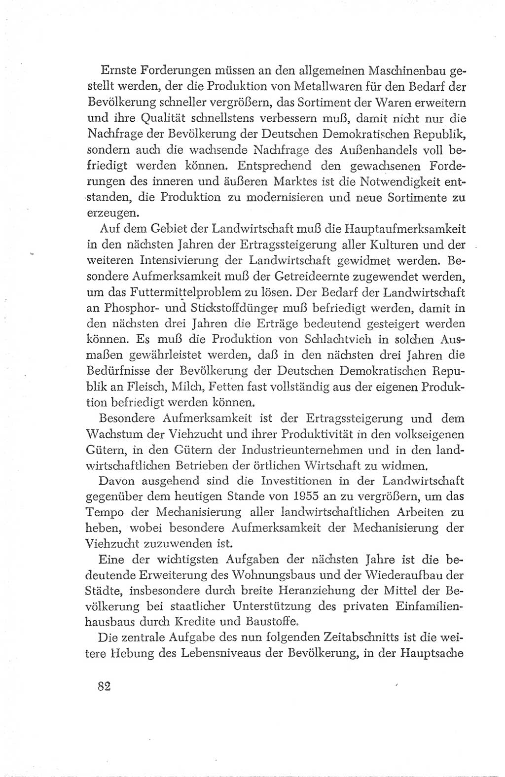 Protokoll der Verhandlungen des Ⅳ. Parteitages der Sozialistischen Einheitspartei Deutschlands (SED) [Deutsche Demokratische Republik (DDR)] 1954, Seite 82