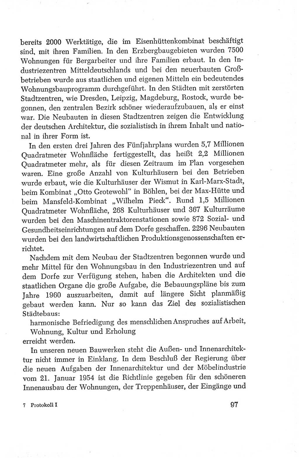 Protokoll der Verhandlungen des Ⅳ. Parteitages der Sozialistischen Einheitspartei Deutschlands (SED) [Deutsche Demokratische Republik (DDR)] 1954, Seite 97