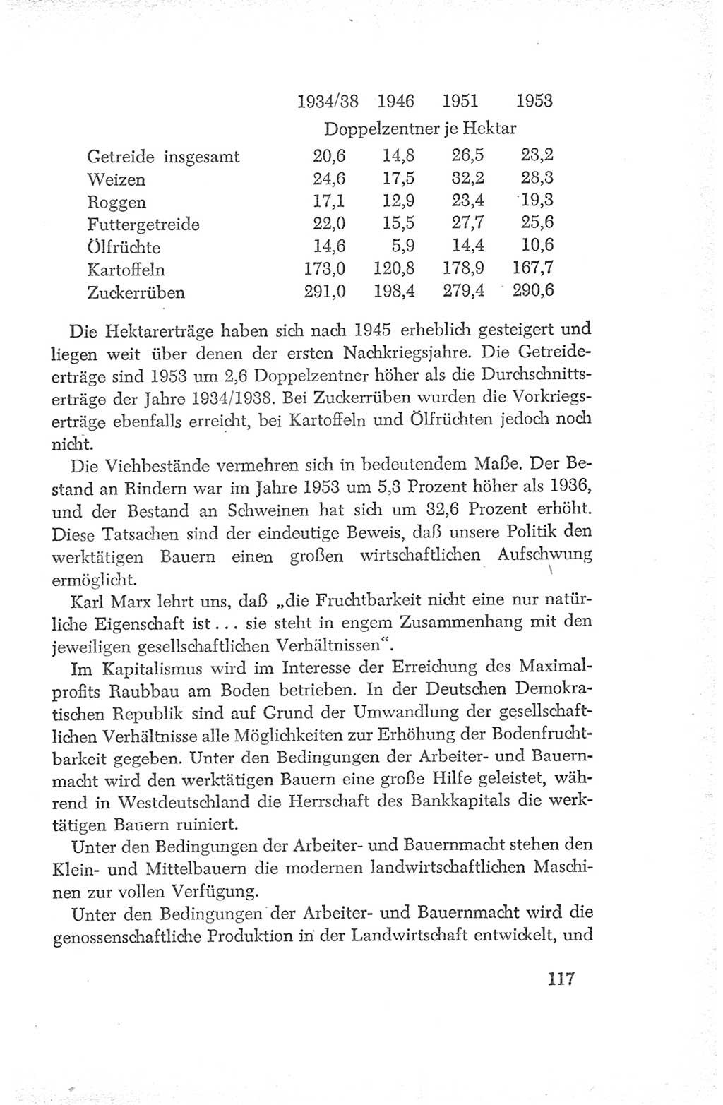 Protokoll der Verhandlungen des Ⅳ. Parteitages der Sozialistischen Einheitspartei Deutschlands (SED) [Deutsche Demokratische Republik (DDR)] 1954, Seite 117