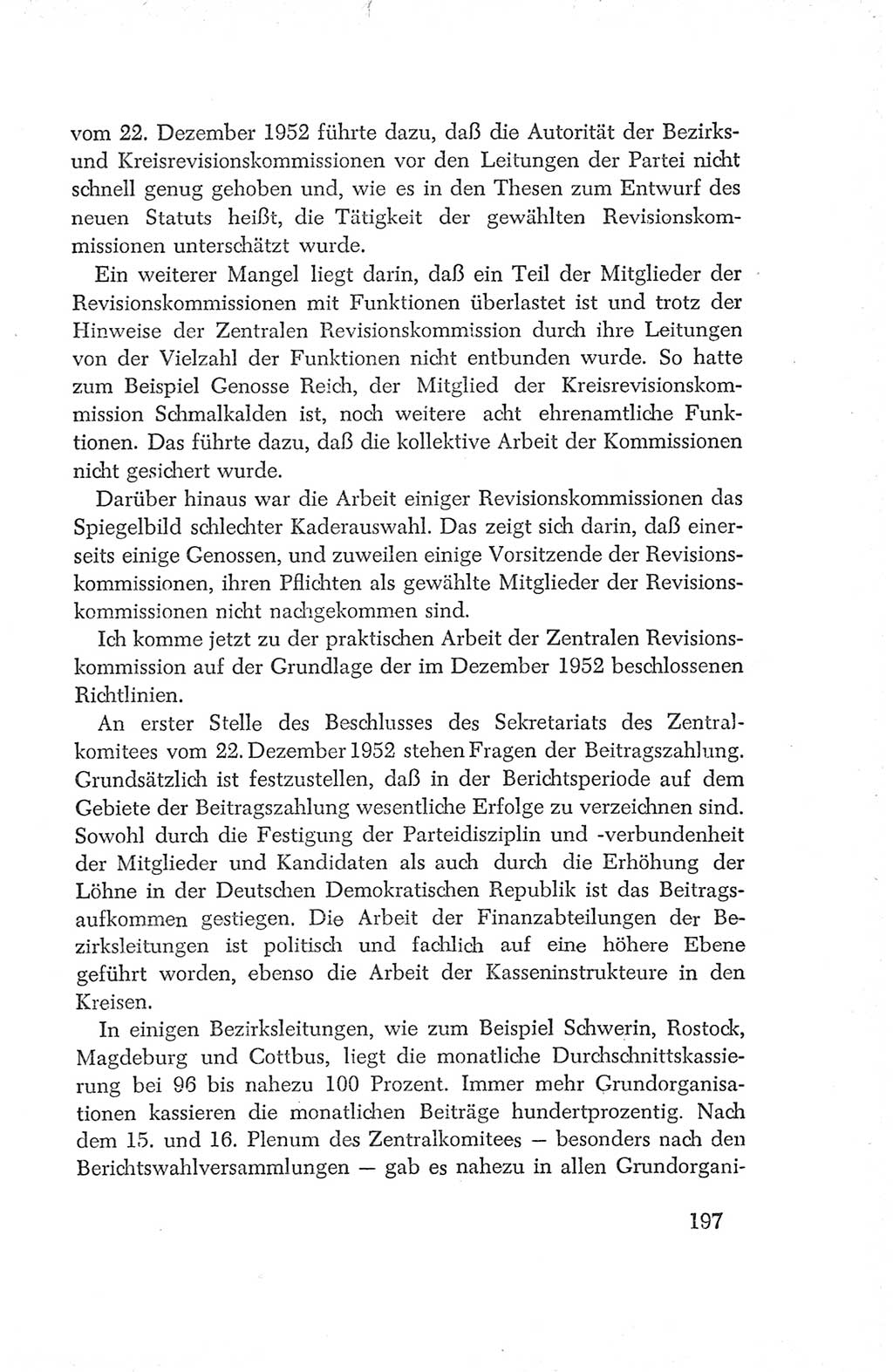 Protokoll der Verhandlungen des Ⅳ. Parteitages der Sozialistischen Einheitspartei Deutschlands (SED) [Deutsche Demokratische Republik (DDR)] 1954, Seite 197