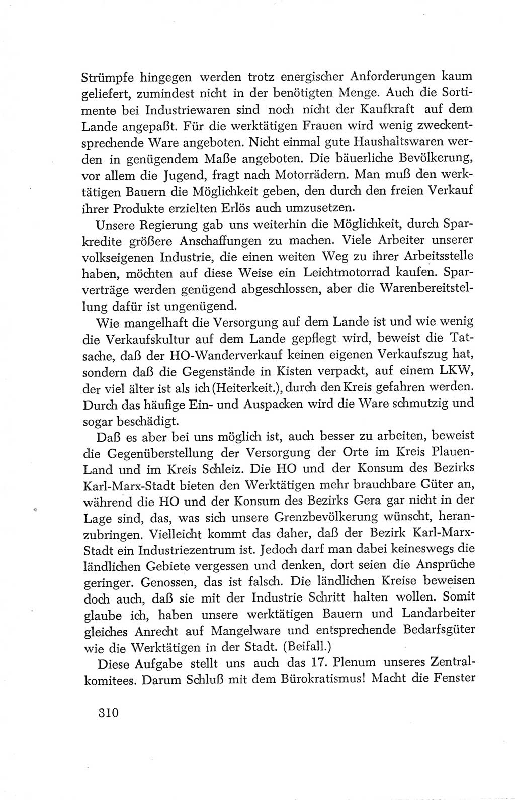 Protokoll der Verhandlungen des Ⅳ. Parteitages der Sozialistischen Einheitspartei Deutschlands (SED) [Deutsche Demokratische Republik (DDR)] 1954, Seite 310
