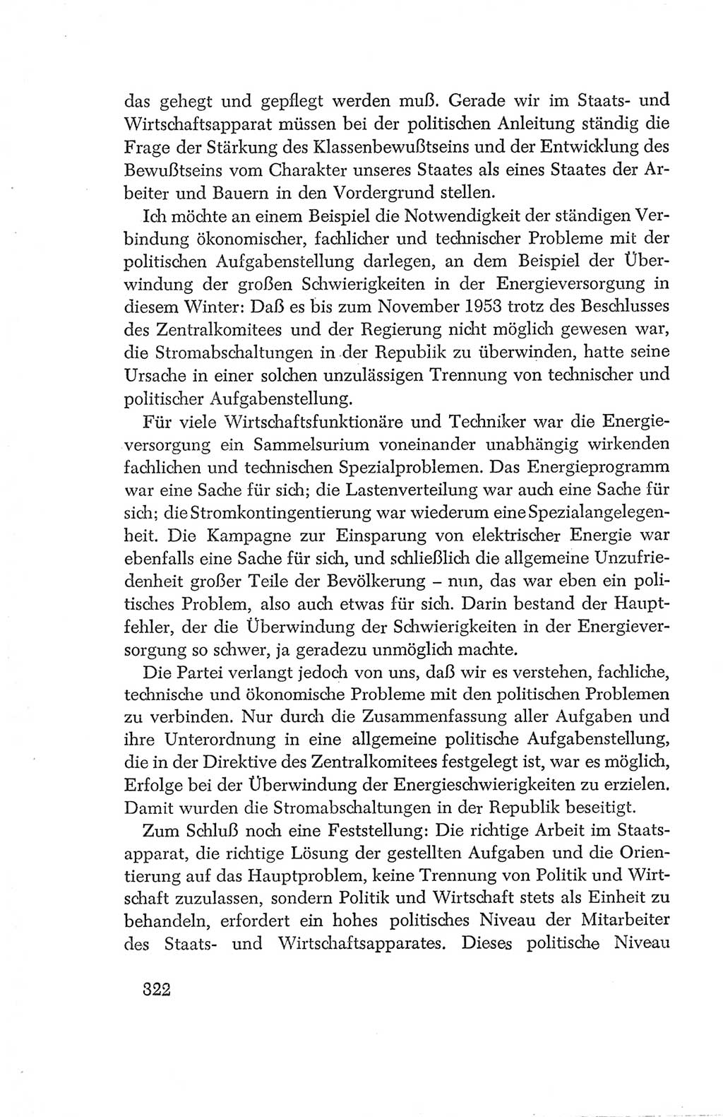 Protokoll der Verhandlungen des Ⅳ. Parteitages der Sozialistischen Einheitspartei Deutschlands (SED) [Deutsche Demokratische Republik (DDR)] 1954, Seite 322