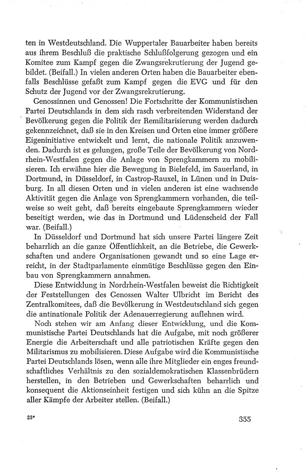 Protokoll der Verhandlungen des Ⅳ. Parteitages der Sozialistischen Einheitspartei Deutschlands (SED) [Deutsche Demokratische Republik (DDR)] 1954, Seite 355