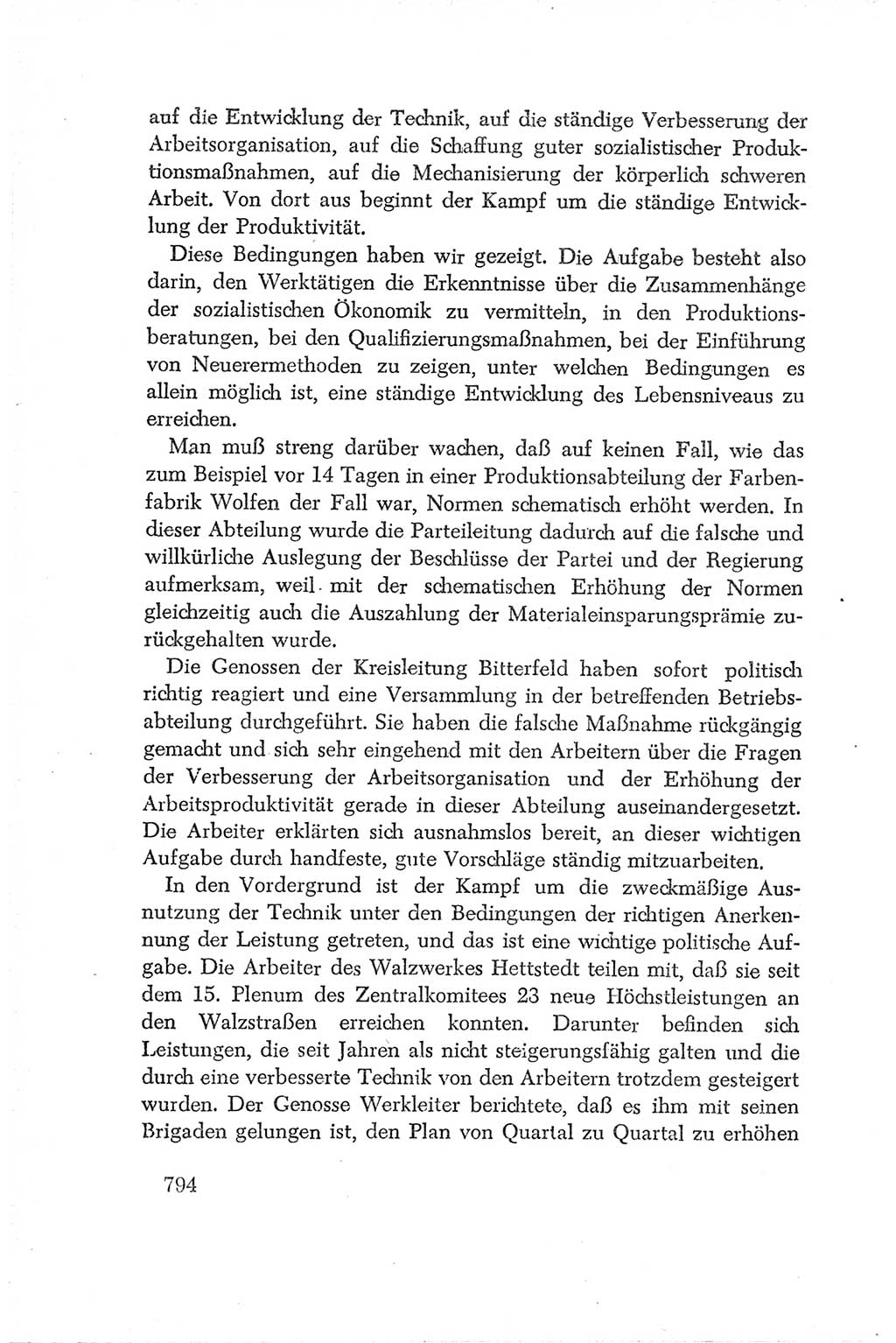 Protokoll der Verhandlungen des Ⅳ. Parteitages der Sozialistischen Einheitspartei Deutschlands (SED) [Deutsche Demokratische Republik (DDR)] 1954, Seite 794