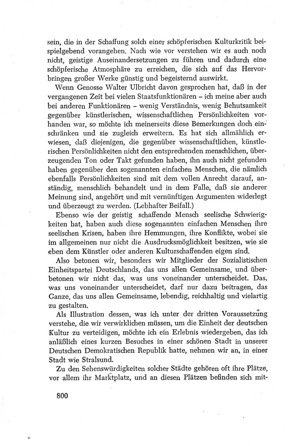 Protokoll der Verhandlungen des Ⅳ. Parteitages der Sozialistischen Einheitspartei Deutschlands (SED) [Deutsche Demokratische Republik (DDR)] 1954, Seite 800